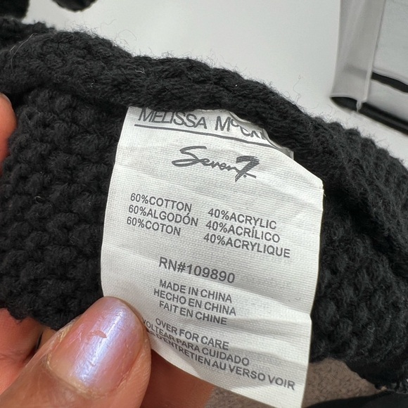 Melissa McCarthy Seven7 black long line sweater duster cardigan 2X zipper detail - Picture 4 of 10